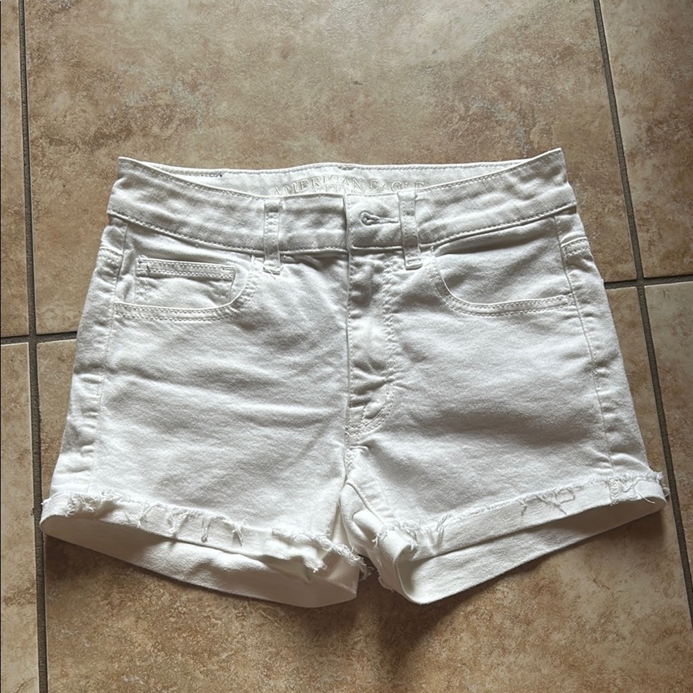American Eagle Outfitters White Jean Shorts